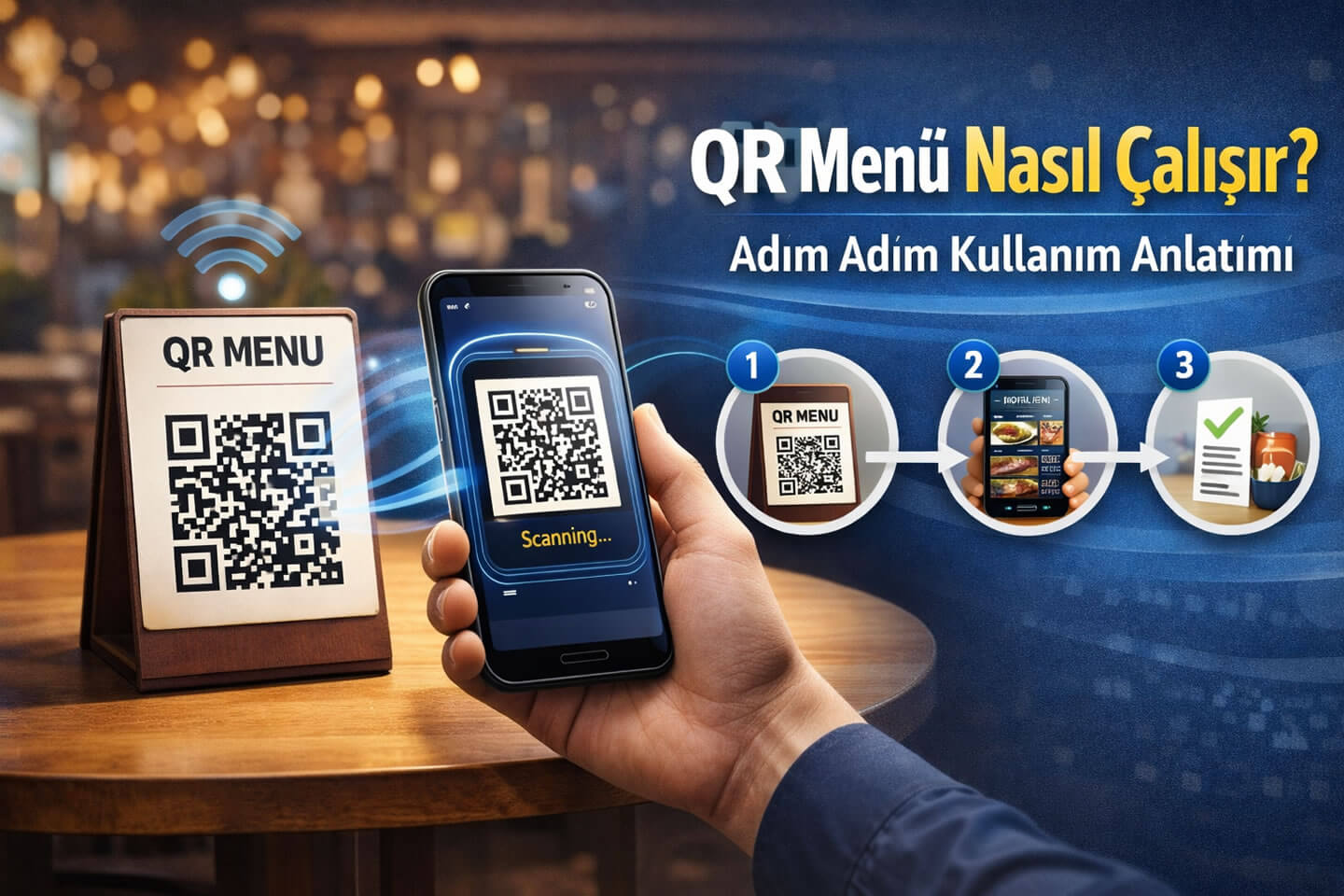 QR Menü Nasıl Çalışır? Adım Adım Kullanım Anlatımı